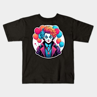 Clown Halloween Illustration Kids T-Shirt